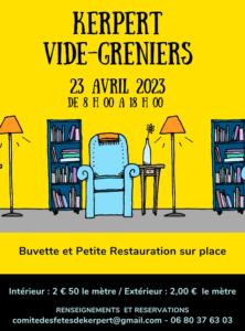 affiche vide grenier